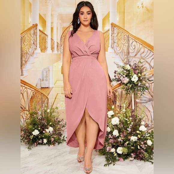 Surplice Neck Tulip Hem Dress💖 - Picture 3 of 8